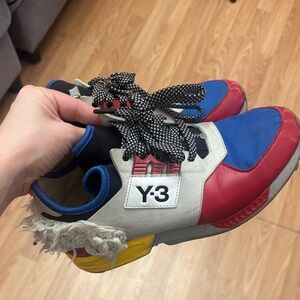 Y-3 Women’s Sneakers in Red, Blue, Yellow, and Black